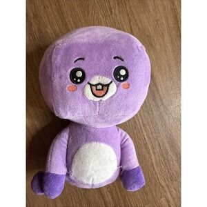 Lankybox Smiling One Tooth FOXY 8" Plush Soft Purple Embroidered Face HTF